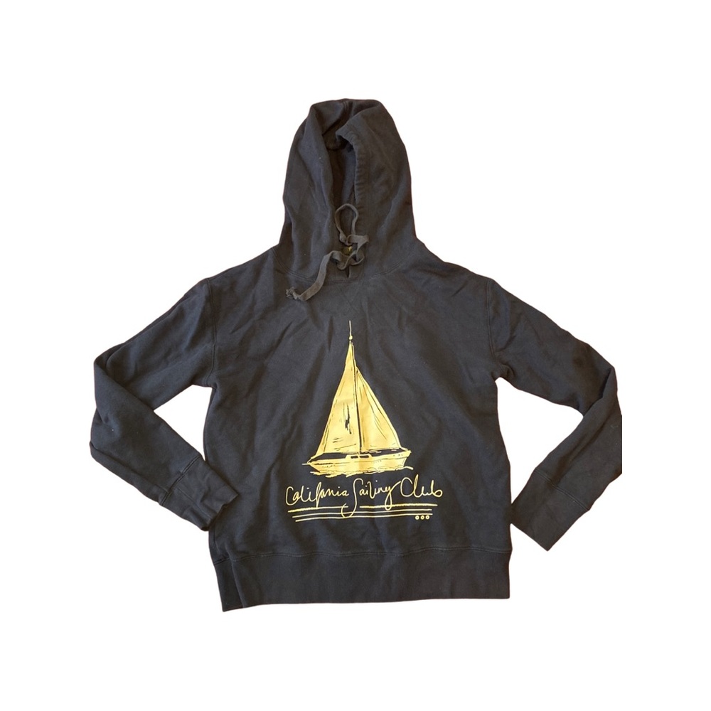 J Crew NAVY "California Sailing Club" Hoodie Sweatshirt